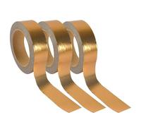 3 rubans adhésifs aluminium 5 m x 1,5 cm - cuivré