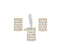 3 rubans blancs et dorés 1 cm x 5 m - Amour & nature