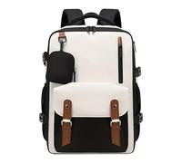 3. Sac à dos pour ordinateur portable - Élégant sac à dos pour ordinateur portable pour femmes, sac d'ordinateur mince | Design imperméable léger, bretelles rembourrées, port de chargement USB