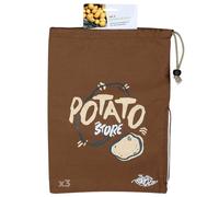 3 sacs à pommes de terre en tissu 27 x 38 cm Chevalier diffusion