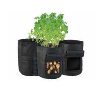 Royal Gardineer : 3 sacs de culture 24 L avec trappe et poignées G