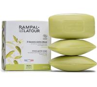 3 Savonnettes Surgrasses Bio-Parfum Verveine-Nettoyant Mains Et Corps-Enrichi En Huile D'olive Bio Nourrissante Et En Argile Purifiante-3x150g