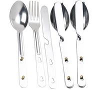 3 sets de 3 couverts de camping en acier inoxydable [Semptec]