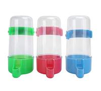 3 Sets Faisseur d'oiseaux Automatique et Buveur d'eau | Dual - Fonction pour Les perroquets/Canaries/pinsons | Clamp - on Conception minimise l'exposition | Plastique Robuste,