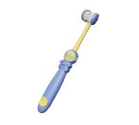 3-Sided Toothbrush, Astronaut Toddler Brush, Soft Manual Cleaner, Gentle Bristles, Wrap-Around Design, Outstanding Craftsmanship, Handle Pp Thermoplastic Rubber Material, 8.27x2.44x0.79in
