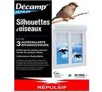 3 silhouettes d'oiseaux pour éviter les collisions G