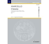 3 Sonatas: No. 1-3. op. 2. treble recorder (flute) and basso continuo.