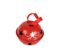 3 Sortes De Petites Cloches En Forme D'étoile De Renne, Pendentif Décoratif De Noël, Jolie Cloche Imprimée De 5cm De Diamètre, Fournitures De Noël En Fer Rond