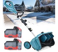 3 Souffleurs de Neige Réglables Sans Fil - Souffleur de Neige Électrique Brushless de 1000w, Profondeur de Nettoyage de Neige de 40,7 cm, Profondeur de Projection de Neige de 20 cm ( 2batteries)