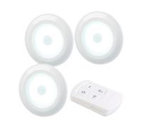 3 spots à LED COB 120 lm avec télécommande et minuterie UBL-16.w Lunartec