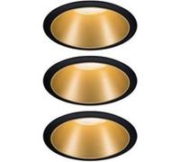 Paulmann - 93404 Spot encastrable jeu de 3 6 w blanc chaud noir, or Q692452