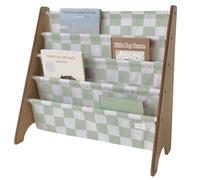 Bibliothèque en tissu recyclé Damier Vert