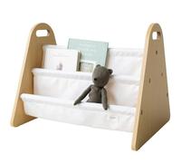 3 Sprouts Bibliothèque Enfant Double Face, Rangement Livres, Crème