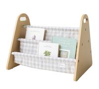 3 Sprouts Bibliothèque Enfant Double Face, Rangement Livres, Vichy Beige | Bibliothèque double face, Rangement livres, Portable, Chambre enfant, Étagère Montessori, Couvertures visibles