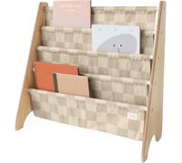 3 Sprouts Bibliothèque Damier en tissu recyclé Beige