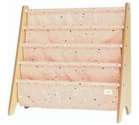 3 Sprouts - Bibliothèque Enfant en Bois - Rangement Livres et Jouets - Étagère Montessori - Terrazzo Vieux Rose