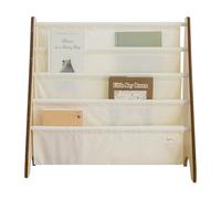 3 Sprouts – Bibliothèque frontale Montessori enfants, Idéale pour livres, Crème, 61×63×25,4 cm