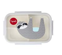 3 Sprouts Boîte à bento pour enfants avec compartiments - Idéale pour les repas scolaires avec 3 compartiments, boîte à goûter pour enfants - Boîtes à déjeuner sans BPA pour enfants - Paresseux