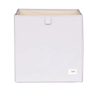 3 Sprouts - Cube de rangement en tissu recyclé 33x33x33 cm - Pliable, Gris clair