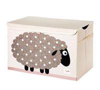 3 Sprouts - Boite de Rangement Jouet Enfant - Coffre à Jouets Bébé et Enfant - Bac de Rangement Pratique et Coloré - Mouton
