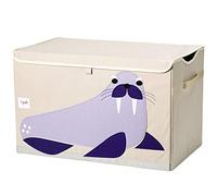 3 Sprouts - Boite de Rangement Jouet Enfant - Coffre à Jouets Bébé et Enfant - Bac de Rangement Pratique et Coloré - Morse