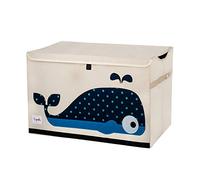 3 Sprouts - Boite de Rangement Jouet Enfant - Coffre à Jouets Bébé et Enfant - Bac de Rangement Pratique et Coloré - Baleine