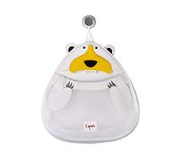 3 Sprouts - Caddie de rangement pour le bain - Dispositif de rangement pour la douche, le bébé et les jouets, Ours Polaire