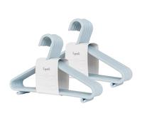 3 Sprouts - Ceintres pour Enfant - Ceintres Bébé - Cintres en Plastique Durable en Paille de blé pour Enfants et Tout-Petits - Cintres pour vêtements de bébé pour Placard - Lot de 30 - Bleu