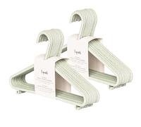 3 Sprouts - Ceintres pour Enfant - Ceintres Bébé - Cintres en Plastique Durable en Paille de blé pour Enfants et Tout-Petits - Cintres pour vêtements de bébé pour Placard - Lot de 30 - Écume Verte