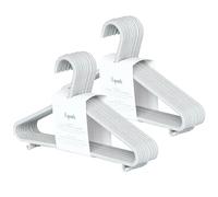 3 Sprouts - Ceintres pour Enfant - Ceintres Bébé - Cintres en Plastique Durable en Paille de blé pour Enfants et Tout-Petits - Cintres pour vêtements de bébé pour Placard - Lot de 30 - Gris