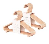 3 Sprouts - Ceintres pour Enfant - Ceintres Bébé - Cintres en Plastique Durable en Paille de blé pour Enfants et Tout-Petits - Cintres pour vêtements de bébé pour Placard - Lot de 30 - Rose