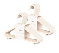 3 Sprouts Cintres Bébé Éco Paille de Blé, Lot de 30, Crème | 30 cintres, Paille de blé, Éco-responsable, Vêtements bébé/enfant, Bords arrondis, Placard, Lot de 30