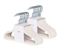 3 Sprouts Cintres Bébé en Velours, Antidérapants, Lot de 30, Crème