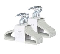 3 Sprouts - Cintres en Velours pour Bébés et Enfants - Cintres pour Vêtements Bébé et Enfant - Paquet de 30 (Verte)