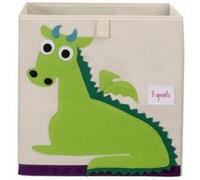 3 SPROUTS - Cube de Rangement Jouets Dragon Beige G