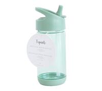 3 Sprouts - Gourde Enfant Anti Fuite - Sans BPA, Idéale pour la Maternelle - Bouteille d'eau en Plastique Recyclé pour Enfants - Vert