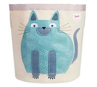 3 Sprouts Grand Panier Rangement Enfant, Jouets et Linge, Chat