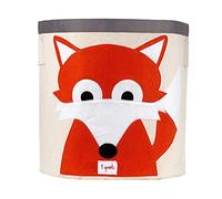 3 Sprouts – Panier de rangement / Sac à jouets enfant – Grand, motif Renard