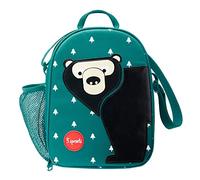 3 Sprouts - Lunch Bag Enfant - Glacière Enfant Avec Design Animaux - Petit Sac Lunch Isotherme Bébé - Pochette Isotherme Repas - Ours