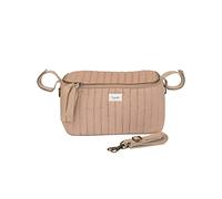 3 Sprouts - Organisateur Poussette - Sac de Rangement pour Poussette - Sac Landau Universel - Transforme en Sac à Langer - Vieux Rose
