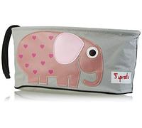 3 Sprouts - Organisateur Poussette - Sac Organisateur de Poussette avec Rangement - Organiseur/Sac Poussette Bébé - Pochette et Sac à Langer pour Poussette - Espace Compact - Éléphant