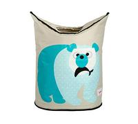 3 Sprouts - Panier à linge bébé Ours Polaire - Rangement pour jouets et vêtements