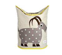 3 Sprouts, Panier A Linge Bébé, Panier à Linge Enfant, Panier Linge Sale Bébé, Panière à Linge Bébé, Idéal Pour Jouets et Vêtements, Panier de Rangement Enfant, Design Amusant et Pratique, Chèvre