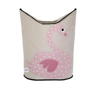 3 Sprouts, Panier A Linge Bébé, Panier à Linge Enfant, Panier Linge Sale Bébé, Panière à Linge Bébé, Idéal Pour Jouets et Vêtements, Panier de Rangement Enfant, Design Amusant et Pratique, Cygne