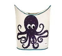 3 Sprouts, Panier A Linge Bébé, Panier à Linge Enfant, Panier Linge Sale Bébé, Panière à Linge Bébé, Idéal Pour Jouets et Vêtements, Panier de Rangement Enfant, Pieuvre