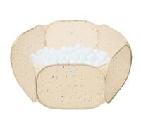 3 Sprouts - Piscine à balles pour Enfants - Piscine à balles pour bébé au Design Amusant - Idéal pour Jouer à l'intérieur - Tissu Durable (balles Non incluses) (Terrazzo Beige)