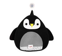 3 Sprouts Rangement Jouet Bain - Filet Jouet Bain Bébé, Filet Rangement Jouet Bain, Panier Jouet Bain - Idéal Salle de Bain, Filet Jeux De Bain Pratique - Organisateur Bain Jouet Bébé - Pingouin