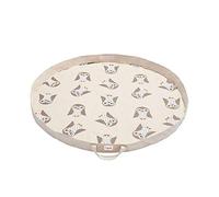 3 Sprouts Sac Rangement Jouet - Sac Tapis de Jeux - Tapis Jeux Rangement Idéal pour Enfant - Tapis Sac Rangement Jouets - Sac à Jouet Tapis Pratique - Sac à Jouet et Tapis de Jeux 2en1 - Hibou