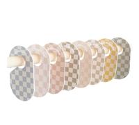 3 Sprouts - Séparateur Penderie Bébé - Organisateur de Taille pour Vêtements de Bébé et Enfant - Lot de 8 - Damier
