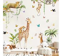 3 Stickers Chambre Enfant Stickers Muraux Animaux Jungle Muraux Enfant Style Simple Et Moderne Adaptés Aux Garçons Et Aux Filles Chambre De Bébé